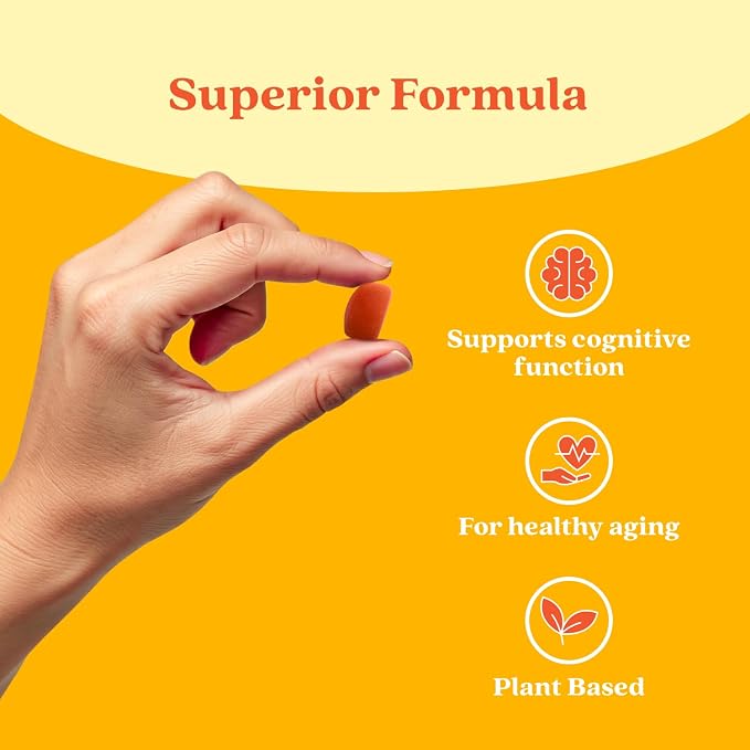 BeLive Organic Omega 3 Gummies - 180 Ct I Vegan Omegas 3 6 7 & 9 from Flaxseed Oil & Sea Buckthorn Fruit Oil, for Kids & Adults, Full Body, Brain & Eye Support, Sugar Free – Peach Flavor