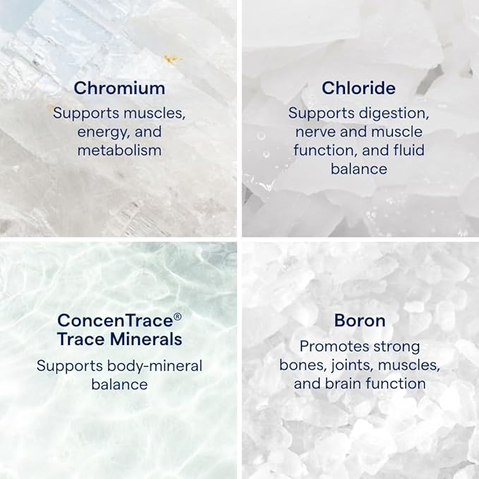 Trace Minerals Ionic Chromium - Liquid Chromium Drops for Metabolism, Muscle & Energy Support - Boron, Chloride & ConcenTrace - Natural & Bioavailable - Vegan & Gluten-Free - 2 fl oz (48 Servings)