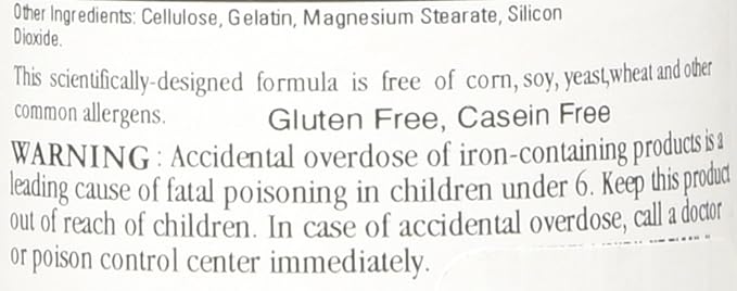 Cardiovascular Research Ferritin Maximum Absorption Iron Supplement 1-Pack, 01-Cream,60 Capsules