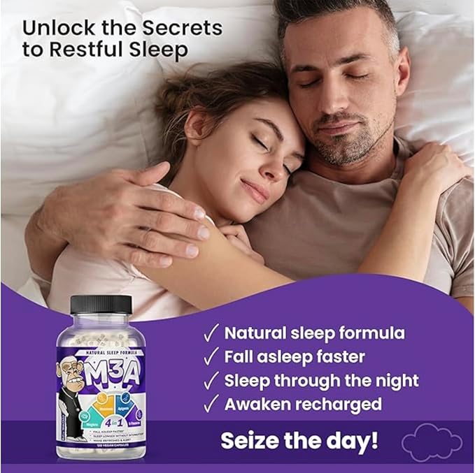 Sleep Support Formula - L-Threonate, Apigenin Melatonin, L-Theanine - 120 Capsules - 4-in-1 Non-Habit Forming Apigenin Supplement - Restful Nights and Refreshing Mornings - by Ginsipre Health