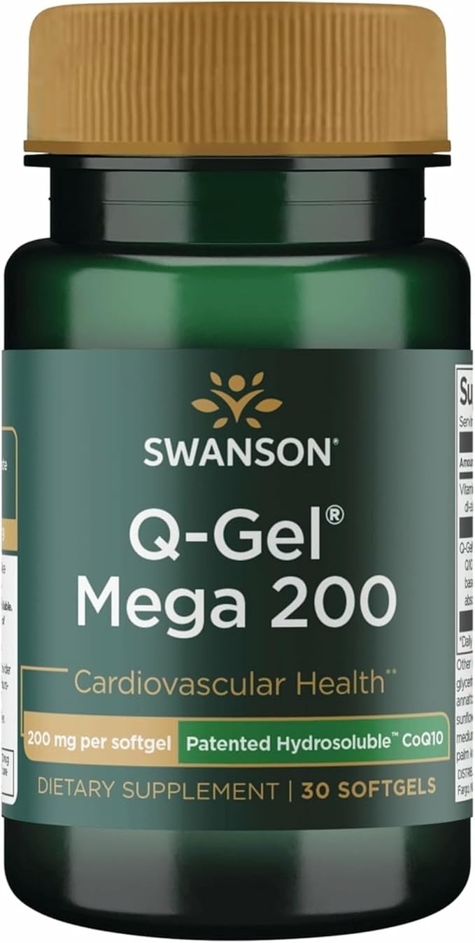 Swanson Q-Gel Mega 200 200 Milligrams 30 Sgels