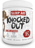 5% Nutrition Rich Piana Knocked Out Natural Sleep Aid | Post-Workout Recovery & Deep Sleep Supplement | GABA, Melatonin, Chamomile, Tyrosine, 5-HTP, & More | 8.4 oz, 30 Servings (Hot Chocolate)