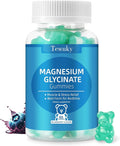Magnesium Glycinate Gummies 500mg, Sugar-Free for Adults & Kids, Magnesium Gummies for Sleep, Stress & Muscle Relief, Supports Bone & Nerve Health, Vegan, Pectin-Based, 60 Count, Blueberry Flavor
