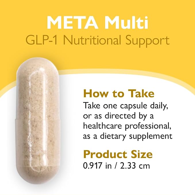 Celebrate Vitamins META Multi GLP-1 Multivitamin Weight Support – 30 Capsules – Once-Daily Supplement w Iron, Vitamin D, B12, Magnesium – GLP-1 Vitamin for Hair Loss, Fatigue & Nutrient Gaps