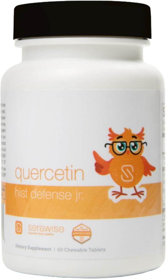 Quercetin Hist Defense Jr. By Dr. Ana Maria Temple | Natural Seasonal Support for Kids | With Quercetin, Stinging Nettle, Bromelain, NAC and Vitamin C | 60 Chewable Tablets