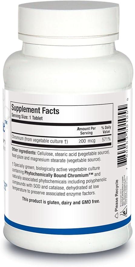 Biotics Research CrZyme Whole Food Chromium Source - Supports Healthy Lipid & Triglyceride Levels, Energy Utilization, Essential Trace Mineral, Bioavailable Form, Professional Grade, 100 Tablets