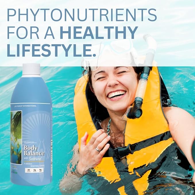 Youngevity Body Balance Land & Sea Plant Based Nutrition - Sea Vegetables, Kelp, Nori, Honey, Aloe Vera, and More - 75+ Nutrients w/Vitamins, Minerals, Amino Acids - (32 Fl Oz) (6)