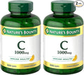 Nature's Bounty Vitamin C 1000mg, Supports Immune and Antioxidant Health, Vitamin C Supplement, 1 Per Day, 300 Vegetarian Caplets (Pack of 2)