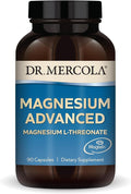 Dr. Mercola Magnesium Advanced - Supports Bone, Joint & Brain Health - Contributes to More Restful Sleep - Non-GMO, Gluten-Free & Soy-Free - 90 Capsules (30 Servings)