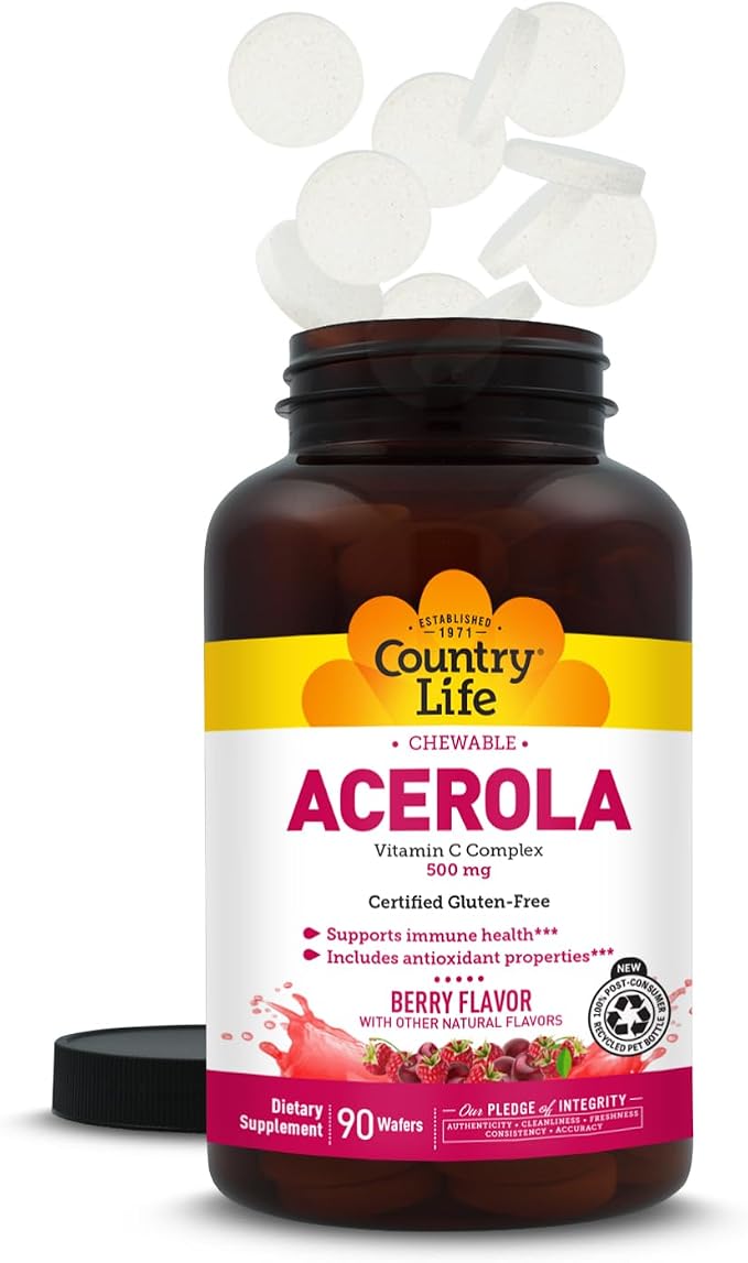 COUNTRY LIFE Acerola Vitamin C Complex 500mg, 90 CT
