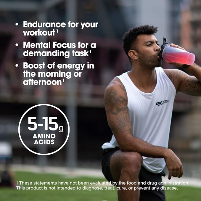 Optimum Nutrition Amino Energy - Pre Workout with Green Tea, BCAA, Amino Acids, Keto Friendly, Green Coffee Extract, Energy Powder - Concord Grape, 65 Servings (Packaging May Vary) (Pack of 6)