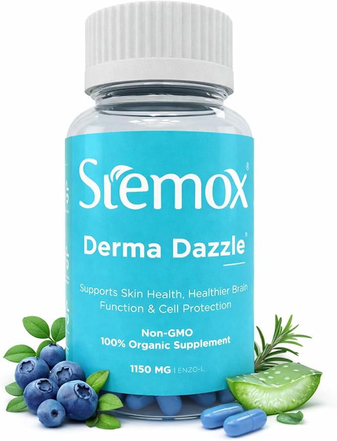 Derma Dazzle Alpha Lipoic Acid 600mg Capsules for Skin Brightening & Antioxidant Support – Promotes Healthy Complexion & Cellular Repair – 60 Capsules