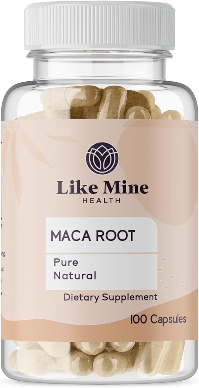 Like Mine Maca Root (100 Capsules) Pure, No Fillers, Single Ingredient