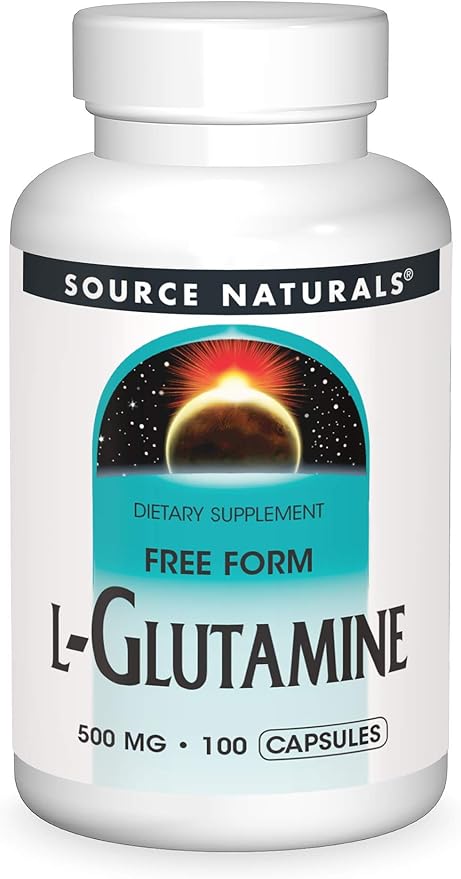 Source Naturals Free FormL-Glutamine 500 mg -100 Capsules