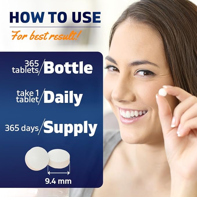 Vitamatic Biotin 5000mcg (5 mg) for Stronger Hair, Skin & Nails - 365 Vegan Tablets- Also Called Vitamin B7 (Pack of 2)