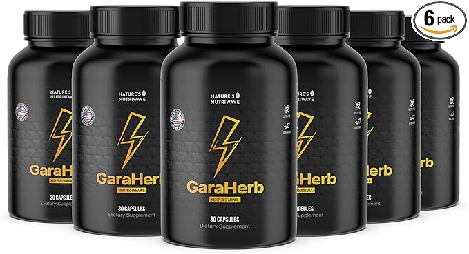 Garaherb – Daily Botanical Supplement with L-Citrulline, Maca, Velvet Bean, Pine Bark & Zinc – Natural Non-GMO Stimulant-Free Formula – Made in USA – 30 Capsules, 6 Month Supply
