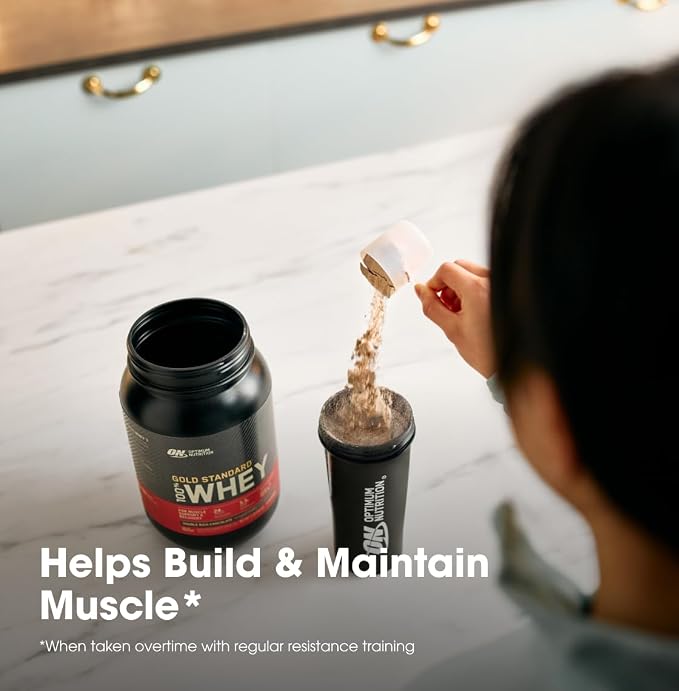 Optimum Nutrition Gold Standard 100% Whey Protein Powder, Vanilla Ice Cream, 2 Pound (Packaging May Vary) (Pack of 6)
