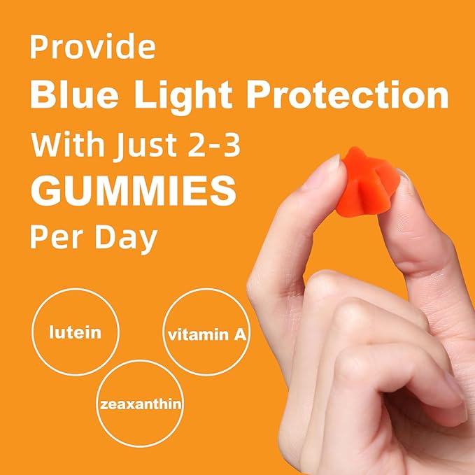 Nature's Key Lutein Gummies 12mg with Zeaxanthin & Vitamin A for Kids and Adults | Eye Health and Brain Function Supplement | Orange Flavor, 120Ct (Pack of 2)