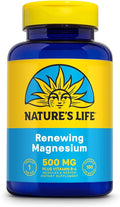 Natures Life Renewing Magnesium 500 mg - Magnesium Citrate, Magnesium Malate, Magnesium Oxide Plus Vitamin B-6 - Muscles and Nerves Support - Lab Verified (100 Servings, 100 VegCaps)