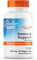 Doctors Best EpiCor Immune Support Postbiotic Supplement - 500 mg Dried Yeast Fermentate Per Capsule, Immune & Gut Health Support for Men & Women, Non-GMO, Gluten Free, Vegan - 60 Veg Caps