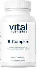 Vital Nutrients Vitamin B-Complex - Vegan High-Potency Methylated B Complex Vitamins - B Vitamins Support Energy Production, Metabolism, and Heart Health* - Gluten, Dairy, Soy Free - 60 Capsules