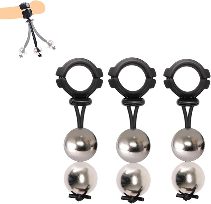 Men's Weight Training Accessories Set of 3 with Metal Pendants, Build Endurance and Strength-USRF1403 (Double Pendant, 3PCS(3.6cm))