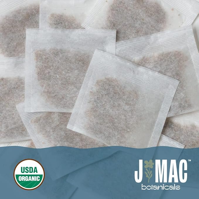 J Mac Botanicals, Organic Lemongrass Tea Bags (100 Count), Certified by Organic Certifiers, Inc. - Quality Tea From Nile Valley, Egypt, Packaged in the USA
