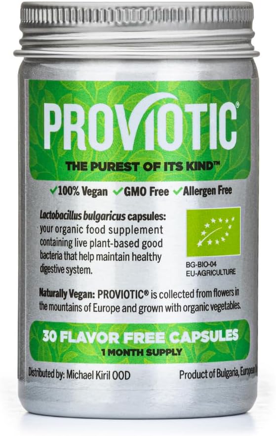 Vegan Probiotic Supplement - Patented Formula for Digestive Health & Immune Support - Anti-Bloating Capsules for Men & Women - Enhance Gut Health - Probiotics Capsules