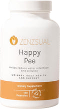 ZENZSUAL Happy Pee, 120 Capsules – Urinary Tract Support & Bladder Health Supplement with Cranberry, D-Mannose, Vitamin C and Oregano for Women and Men – Healthy Flow, Comfort & Fluid Balance