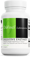 DAVINCI Labs Digestive Enzymes Dietary Supplement Supports Digestive Tract Function & Nutrient Absorption - with Calcium, Pepsin, Bromelain, Papain, Pancreatin and More - Gluten-Free - 90 Tablets