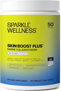 Sparkle Wellness Marine Skin Boost Plus (No Flavor) [50-Serves] | Collagen Powder Supplement with Marine-derived VERISOL Bioactive Hydrolyzed Collagen Peptides, Vitamin C & Hyaluronic Acid