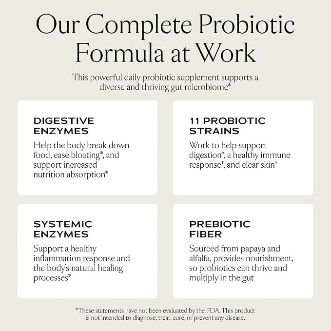 SAKARA Complete Probiotic - Prebiotics and Probiotics for Women Digestive Health Supplements, Supports Bloating, Immune System & Skin Radiance, Gut Health for Women with 3 Billion CFU's - 180 Capsules