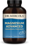 Dr. Mercola Magnesium Advanced - Supports Bone, Joint & Brain Health - Contributes to More Restful Sleep - Non-GMO, Gluten-Free & Soy-Free - 270 Capsules (90 Servings)