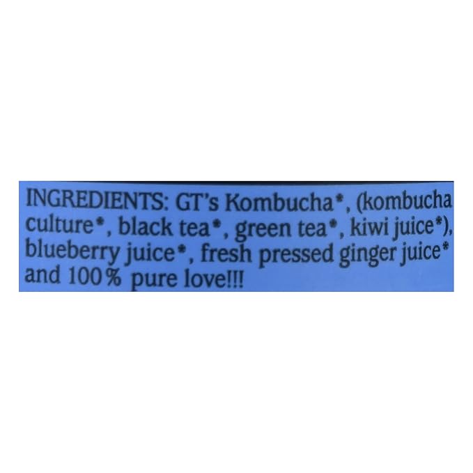 SYNERGY The Real Kombucha - Gingerberry - 16 fl oz Bottle - Raw Probiotic Drink for Gut Health and Immune Support