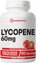 Lycopene Supplement for Men 60mg, 120 Capsules, Natural Tomato Extract Powder, 4 Month Supply, 100% Veg Lycopene Complex, Non-GMO and Gluten Free Carotenoid Supplement