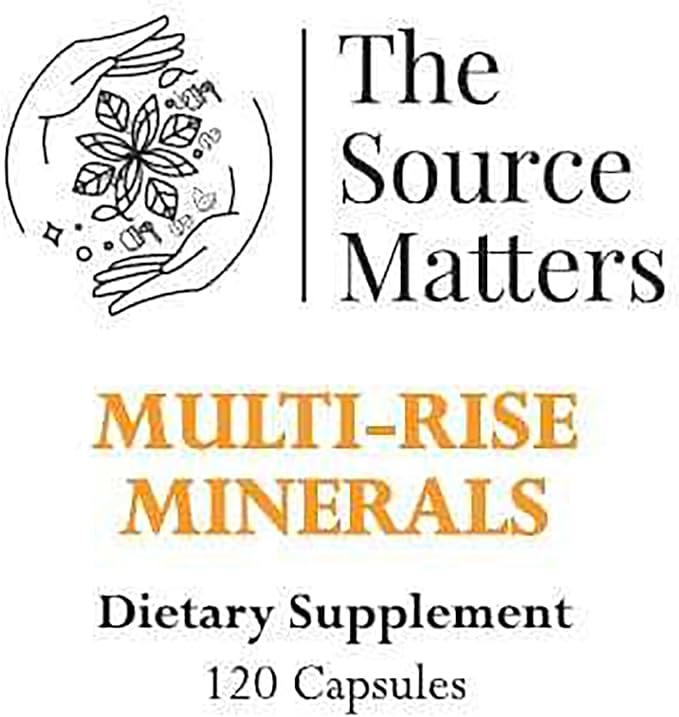 Multi-Rise Minerals Daily Multi-Mineral Supplement with Highly Absorbed Chelated Minerals for Bone, Muscle, Nerve, and Digestive System Support (120 Capsules)