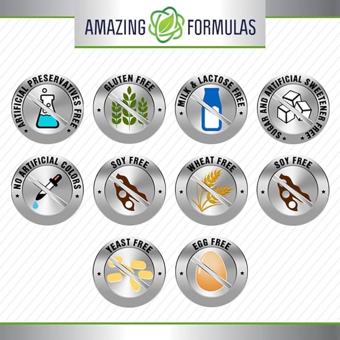 Amazing Formulas Melatonin 10 Mg Plus L-Theanine 5.5 Mg Supplement | Tablets | Non-GMO | Gluten Free | Made in USA | (120 Tablets, Pack of 2)