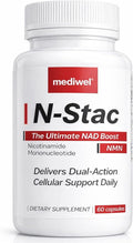 N-Stac NMN 500mg + Apigenin & Quercetin for NAD+ Support - Flavonoid NAD+ Preservation Complex - Third-Party Tested - 60 Veggie Capsules