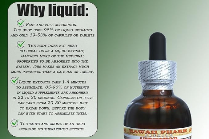 Hawaii Pharm Milk Thistle Alcohol-Free Liquid Extract, Professional Grade, Small Batch Milk Thistle (Silybum marianum) Dried Seed Glycerite, 4 oz