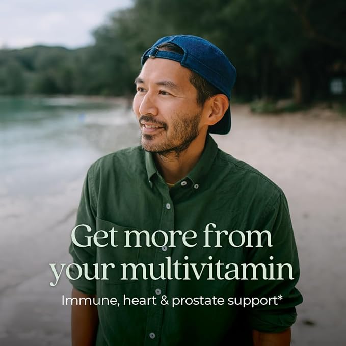 New Chapter Men’s Multivitamin 40+, Extra B6 & B12, D3, Vitamin C & Zinc, Immune, Heart, Cellular Energy, and Brain Health, Gentle on The Stomach, One Daily, Non-GMO, Gluten-Free, 48 Tablets