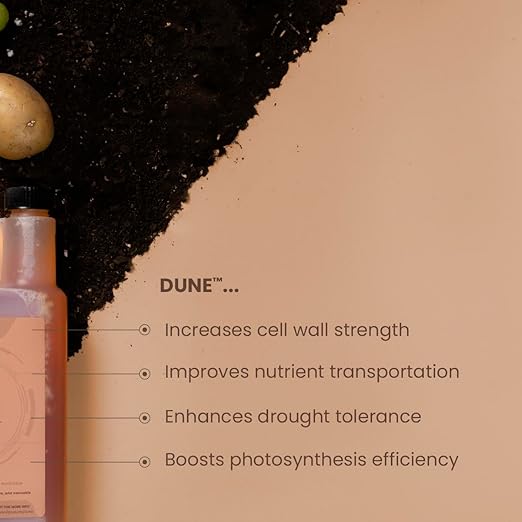 Dune - Bioavailable Silica for Plants – Strengthens Cell Walls, Boosts Growth & Stress Resistance – Bigger Yields – Hydroponic & Soil Compatible - Medicinal, Fruit, Vegetable & Ornamental Growers