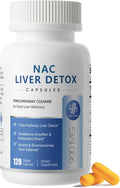 NAC Supplement 900 mg – Liver Cleanse Detox & Repair, Antioxidant & Cellular Health, Alcohol Defense Support – N-Acetyl Cysteine Capsules with Milk Thistle, Turmeric, Dandelion & Artichoke – 120 Count