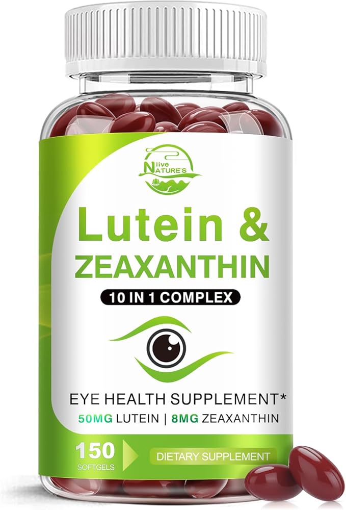 Lutein and Zeaxanthin Supplements, Eye Vitamin & Mineral Supplement, Multivitamin for Vision & Ocular Health with Omega-3, Protect and Enhance Your Eye Health Completely, 150 Softgels