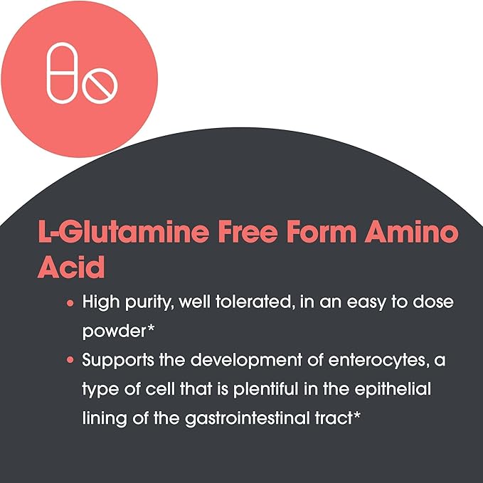 Allergy Research Group L-Glutamine Powder - Gut Health for Men & Women, Free Form Amino Acid, Pure, 4.7g Supplement - 7.1 Ounce