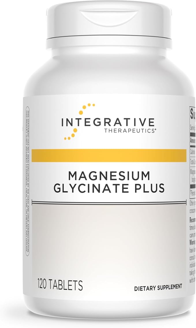 Integrative Therapeutics Magnesium Glycinate Plus - Cardiovascular Support Supplement* - Supports Brain & Muscular Function* - 120 Count (60 Servings)