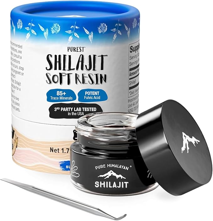 Shilajit by Pure Himalyan Shilajit ®, Grade A Himalayan Soft Resin (50ml), Energy & Immune Support, Natural Source of Fulvic Acid & 85+ Trace Minerals Supplement for Men & Women