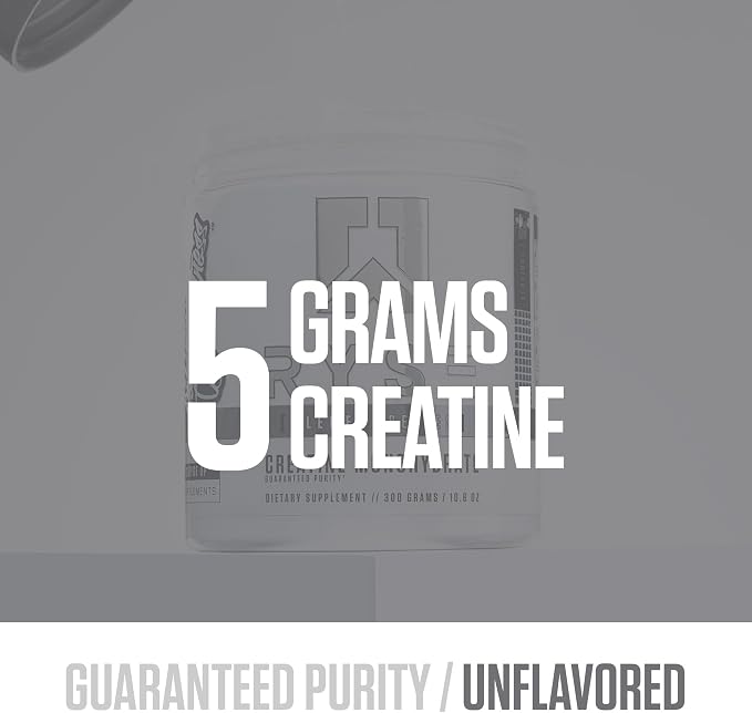 Ryse Creatine Monohydrate Powder - Unflavored - Supports Men & Women Lean Muscle Growth, Strength, Power, and Endurance - Helps Reduce Fatigue and Improve Workout Recovery - 100 Servings