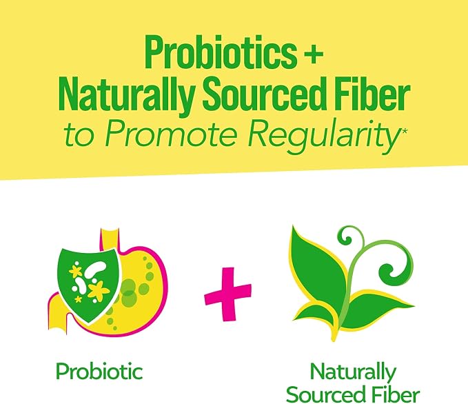 Culturelle Kids Probiotic + Fiber Packets (Ages 3+) - 24 Count - Digestive Health & Immune Support - Helps Restore Regularity (Packaging may vary)