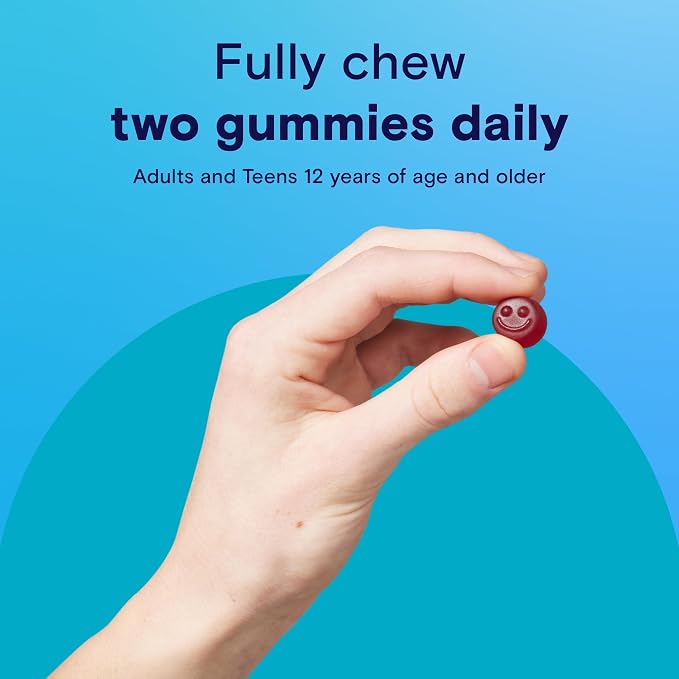 ONE A DAY Teen Boy’s Daily Essentials Multivitamin Gummies,Teen Boy Vitamins with Vitamin C,Vitamin D,Bone Health,Immune Health,Raspberry Natural Flavor,120 Gummies,(Pack of 2)