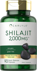 Carlyle Shilajit Capsules | 90 Count | Non-GMO and Gluten Free Supplement